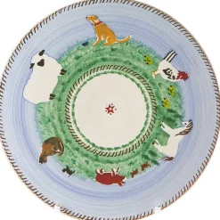 Landscapes<Nicholas Mosse 9" Footed Cake Plate Assorted Animals