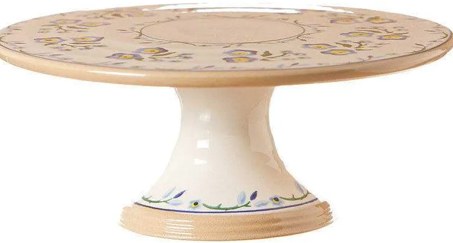 Hostess Gifts<Nicholas Mosse 9" Footed Cake Plate Forget Me Not