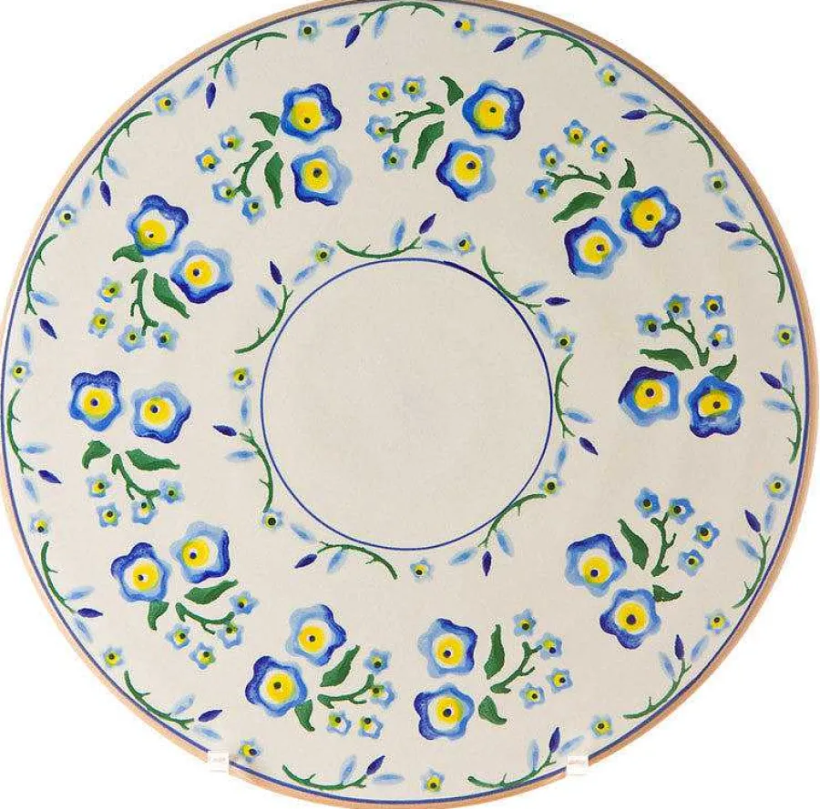 Hostess Gifts<Nicholas Mosse 9" Footed Cake Plate Forget Me Not