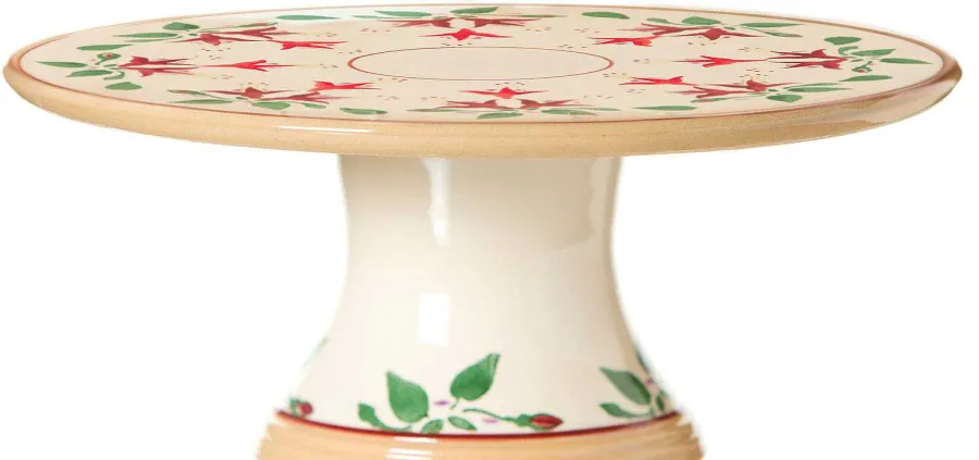Hostess Gifts<Nicholas Mosse 9" Footed Cake Plate Fuchsia