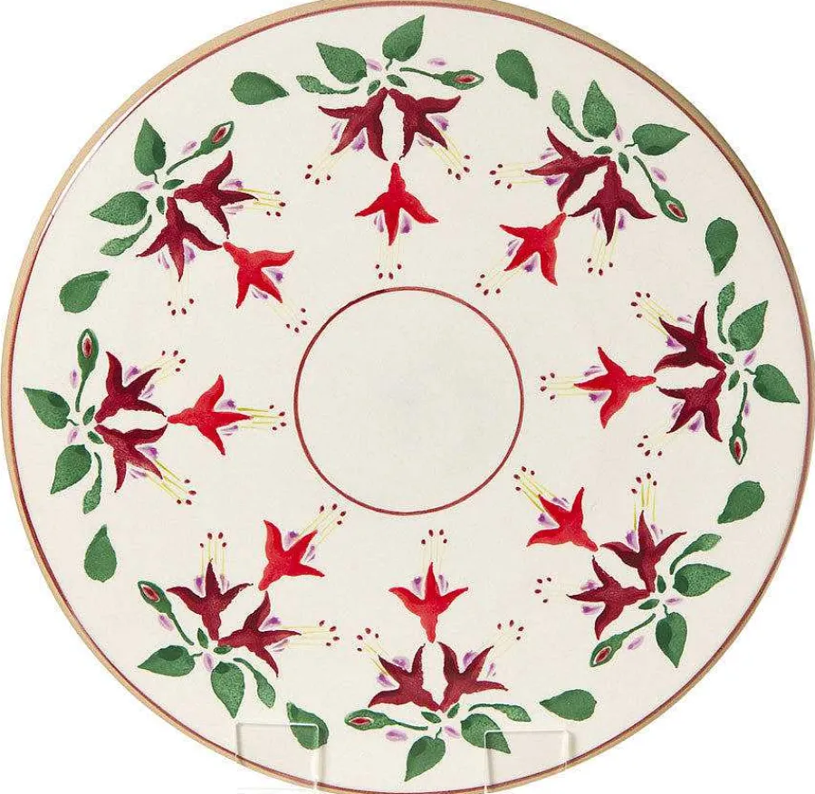 Hostess Gifts<Nicholas Mosse 9" Footed Cake Plate Fuchsia
