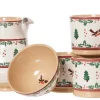 Tea Fanatic'S Gifts<Nicholas Mosse 4 Large Mugs, Medium Jug & Small Bowl Winter Robin