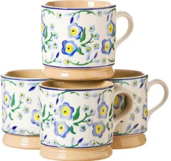 Coffee Addict'S Gifts<Nicholas Mosse 4 Small Mugs Forget Me Not