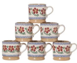 Special Event Gifts<Nicholas Mosse 6 Small Mugs Old Rose