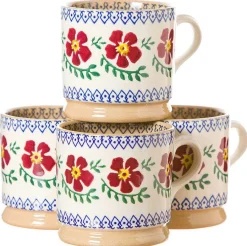 Old Rose<Nicholas Mosse 4 Small Mugs Old Rose