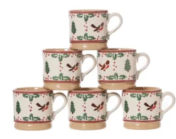 Special Event Gifts<Nicholas Mosse 6 Small Mugs Winter Robin