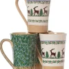 Special Event Gifts<Nicholas Mosse 2 Tall Mugs Reindeer & 2 Tall Mugs Green Lawn