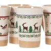 Special Event Gifts<Nicholas Mosse 2 Tall Mugs Reindeer & 2 Tall Mugs Winter Robin