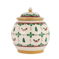 Winter Robin<Nicholas Mosse Cookie Jar Winter Robin