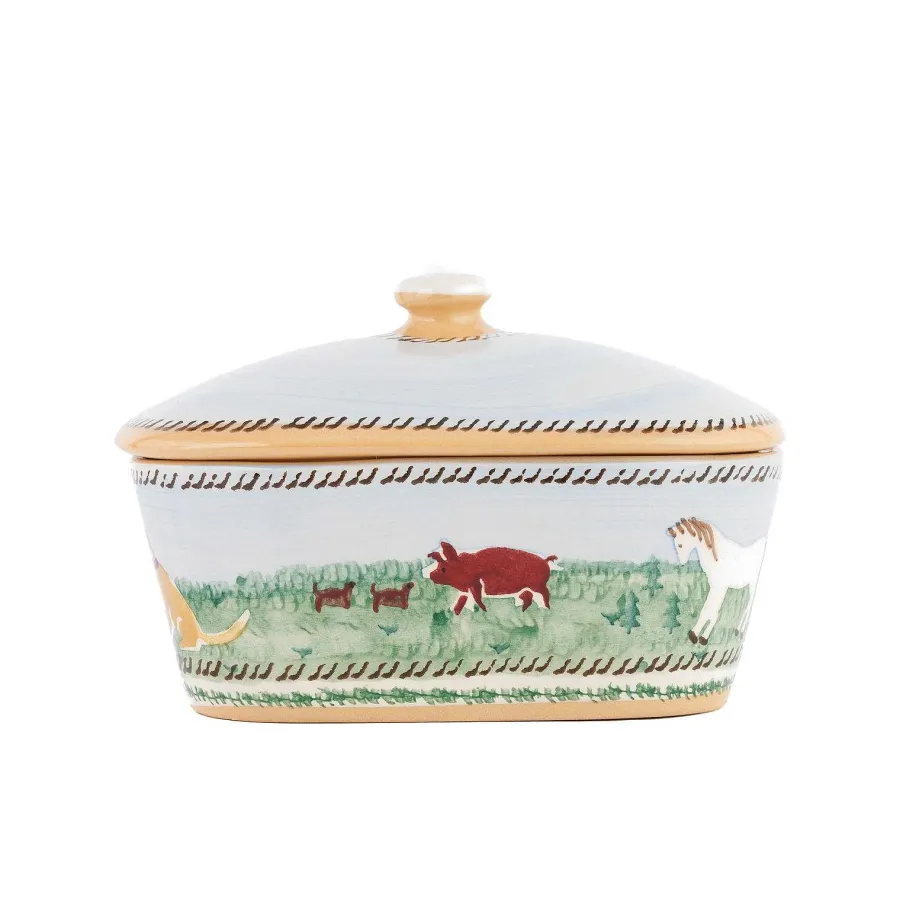 Landscapes<Nicholas Mosse Covered Butterdish Assorted Animals