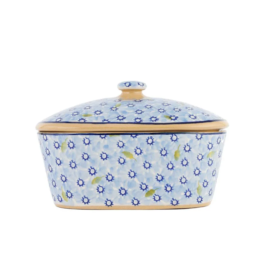 Easter<Nicholas Mosse Covered Butterdish Lawn Light Blue
