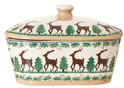Reindeer<Nicholas Mosse Covered Butterdish Reindeer