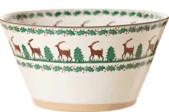 Reindeer<Nicholas Mosse Large Angled Bowl Reindeer