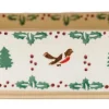 Oven Friendly Dishes<Nicholas Mosse Large Rectangular Oven Dish Winter Robin