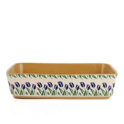 Oven Friendly Dishes<Nicholas Mosse Large Rectangular Oven Dish Blue Blooms