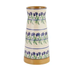 Vases<Nicholas Mosse Large Tapered Vase Blue Blooms