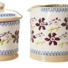 Clematis<Nicholas Mosse Lidded Sugar Bowl And Small Cylinder Jug Clematis