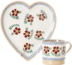Old Rose<Nicholas Mosse Medium Heart Plate And Small Mug Old Rose