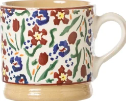 Valentine'S Day<Nicholas Mosse Medium Heart Plate And Small Mug Wild Flower Meadow