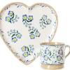 Valentine'S Day<Nicholas Mosse Medium Heart Plate And Small Mug Forget Me Not