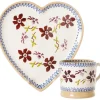 Valentine'S Day<Nicholas Mosse Medium Heart Plate And Small Mug Clematis