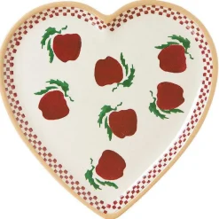Plates<Nicholas Mosse Medium Heart Plate Apple