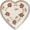 Clematis<Nicholas Mosse Medium Heart Plate Clematis