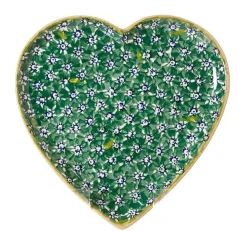 Lawn<Nicholas Mosse Medium Heart Plate Green Lawn