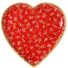 Children'S Gifts<Nicholas Mosse Medium Heart Plate Red Lawn