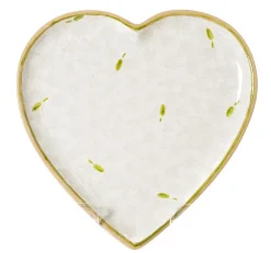 Easter<Nicholas Mosse Medium Heart Plate White Lawn
