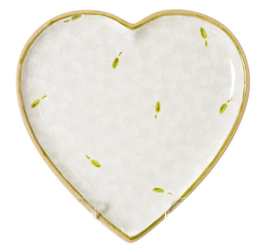 Lawn<Nicholas Mosse Medium Heart Plate White Lawn