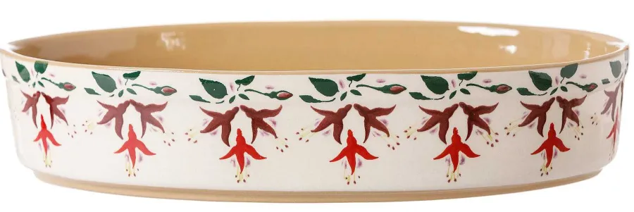 Oven Friendly Dishes<Nicholas Mosse Medium Oval Oven Dish Fuchsia
