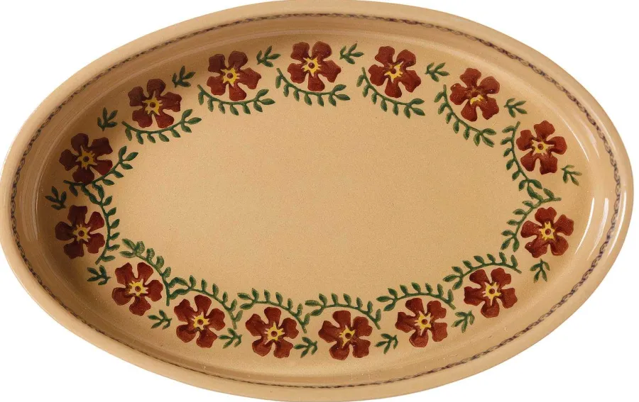 Oven Friendly Dishes<Nicholas Mosse Medium Oval Oven Dish Old Rose
