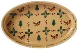 Food Lover'S Gifts<Nicholas Mosse Medium Oval Oven Dish Winter Robin
