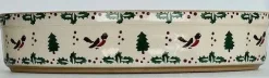 Oven Friendly Dishes<Nicholas Mosse Medium Oval Oven Dish Winter Robin