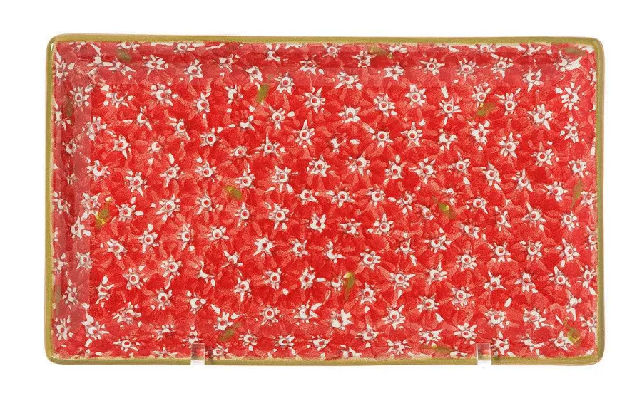Plates<Nicholas Mosse Medium Rectangle Dish Lawn Red