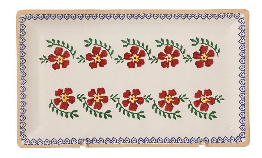 Plates<Nicholas Mosse Medium Rectangle Plate Old Rose