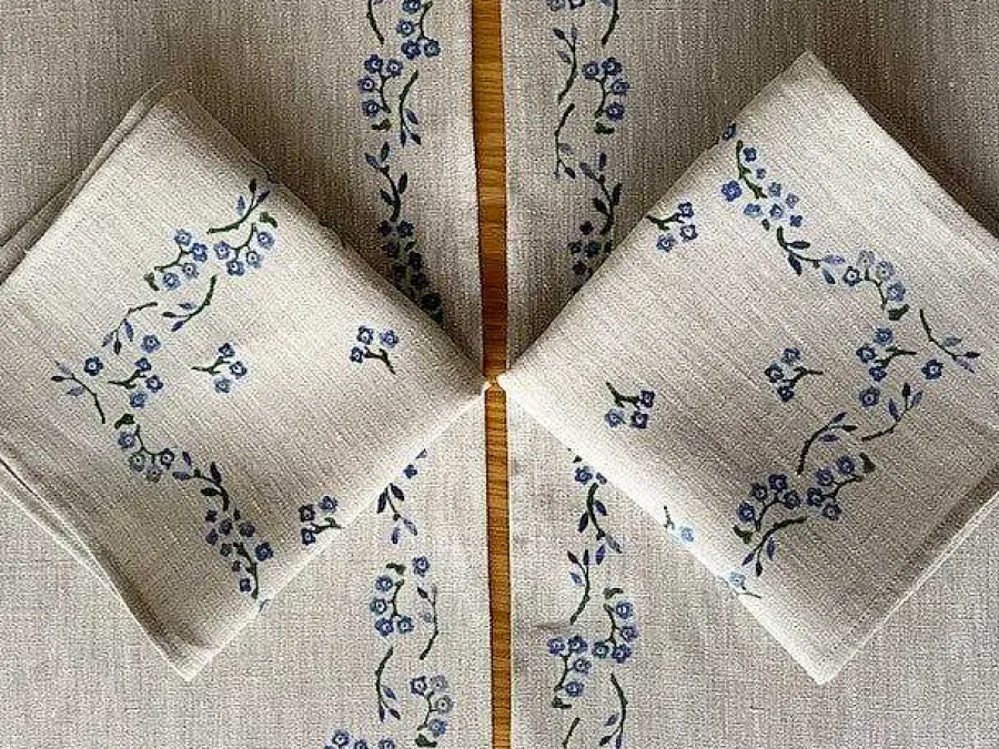 Napkins<Nicholas Mosse Napkin Forget Me Not Linen
