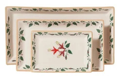 Mother'S Day<Nicholas Mosse Nest Of 3 Rectangle Dishes Fuchsia