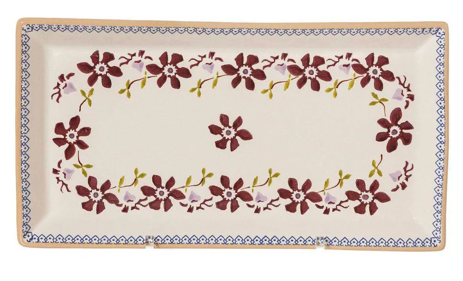 Gift Sets<Nicholas Mosse Nest Of 3 Rectangle Dishes Clematis