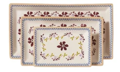 Gift Sets<Nicholas Mosse Nest Of 3 Rectangle Dishes Clematis