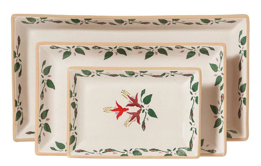 Corporate Gifts<Nicholas Mosse Nest Of 3 Rectangle Dishes Fuchsia