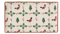 Winter Robin<Nicholas Mosse Nest Of 3 Rectangle Dishes Winter Robin