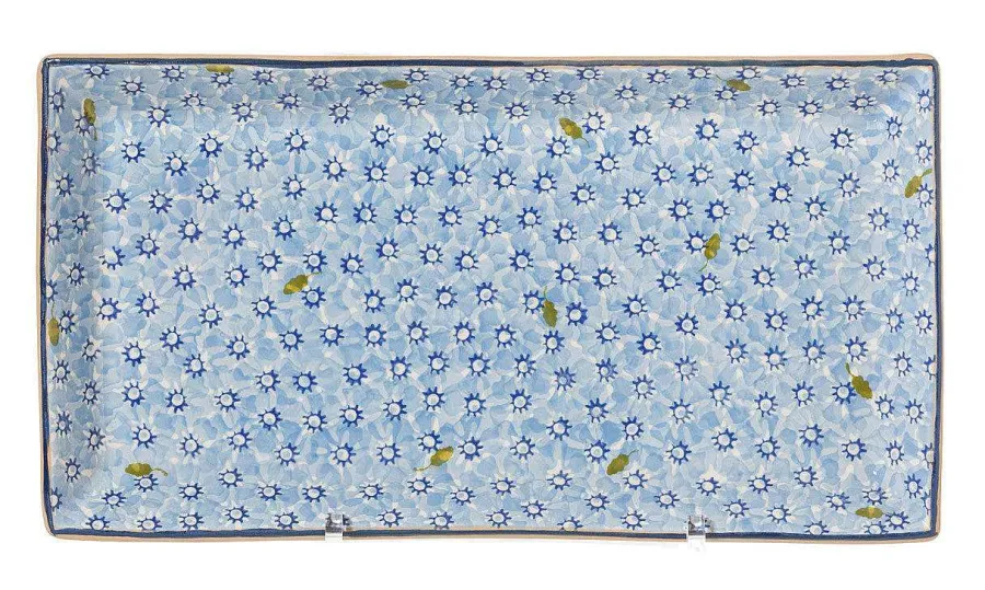 St Patrick'S Day<Nicholas Mosse Nest Of 3 Rectangle Dishes Lawn Light Blue