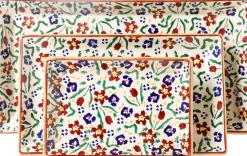 Mother'S Day<Nicholas Mosse Nest Of 3 Rectangle Dishes Wild Flower Meadow