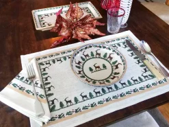 Placemats<Nicholas Mosse Placemat Reindeer Linen