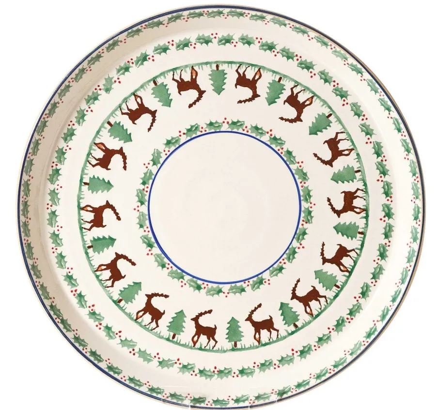 Reindeer<Nicholas Mosse Presentation Platter Reindeer