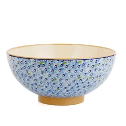 New In<Nicholas Mosse Salad Bowl Light Blue Lawn