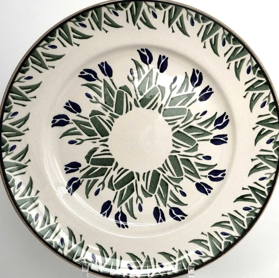 Easter<Nicholas Mosse Serving Plate Blue Blooms
