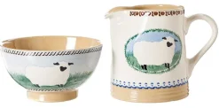 Landscapes<Nicholas Mosse Small Bowl And Small Cylinder Jug Sheep